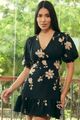 VESTIDO ROMANTICO COM MANGA BUFANTE