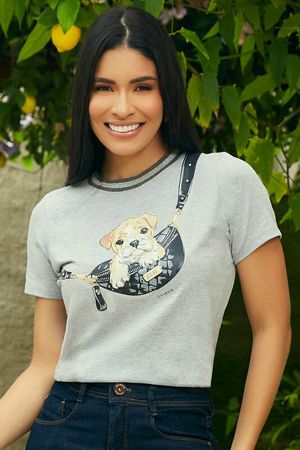 Blusa T-shirt Cachorrinho