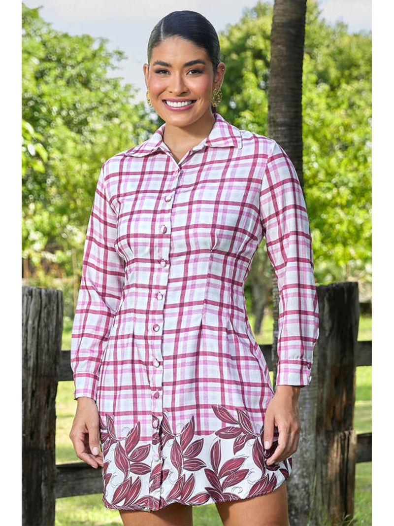 Vestido-Chemisier-Com-Manga-Longa-Vinho-38