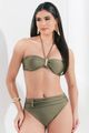 Beachwear Biquini Com Detalhe De Ferragem Verde P