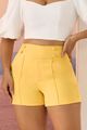 Short Com Cos Transpassado Amarelo 38