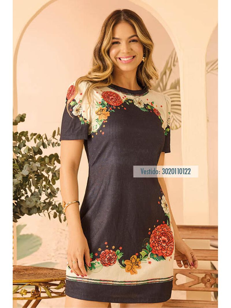 Vestido-T-dress-Manga-Curta-Decote-Redondo-Estampado-P