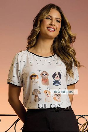 Blusa Baby Look Manga Com Vivo