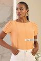 Blusa Com Manga Diferenciada Salmon 36