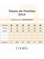 Conjunto Top Babado E Saia Balone Azul 42