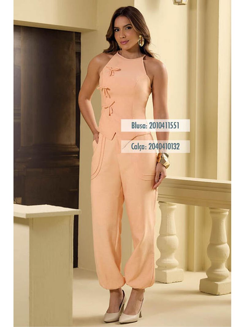 Calca Parachute Com Bolsos Salmon 36