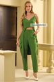 Conjunto Blusa Mullet E Calca Cigarrete Verde 38