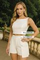 Short Com Bolso Laterais Cargo Off White 38