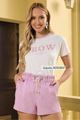 Conjunto De Short Clochard E Tshirt Estampado 36