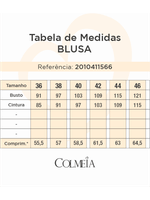 Blusa Regata Com Botoes Estampado 46