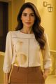 Blusa Mamadeira Com Vivos Marrom 38