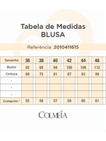 Blusa Top Com Pregas Azul 46