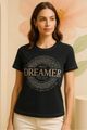 Blusa Tshirt Preta Dreamer Paete Preto P