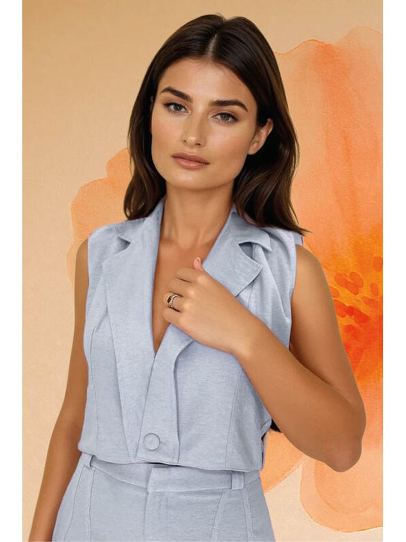 Outwear Mine Colete Com Abotoamento Azul 46