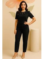 Conjunto-Blusa-Com-Decote-Recortado-E-Calca-Preto-38