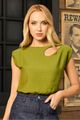 Blusa Cropped Muscle Tee Verde 38