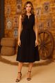 Vestido Com Botoes Cobertos Preto 40