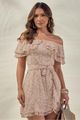 Vestido  Ombro A Ombro Marrom 38