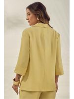 Outwear-Blazer-Com-Babado-E-Manga-3-4-Amarelo-38