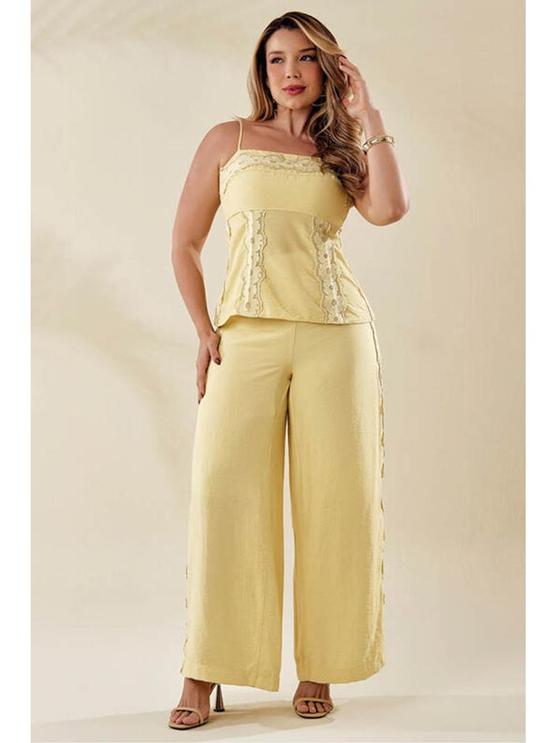 Conjunto-Blusa-E-Calca-Com-Aplicacoes-De-Bicos-Amarelo-38