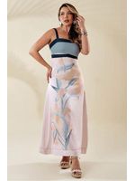 Vestido--Longo-Bicolor-Com-Amarracao-Estampado-38