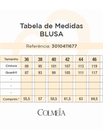 Blusa Com Jabour No Decote Estampado 46