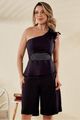 Short Bermuda Longuete Com Bolso Preto 38