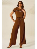 Conjunto-Calca-E-Blusa-Em-Moletinho-Bloco-De-Cor-Marrom-P