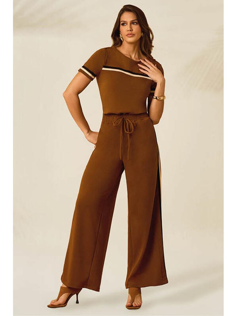 Conjunto-Calca-E-Blusa-Em-Moletinho-Bloco-De-Cor-Marrom-P