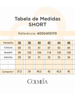 Short Curto Com Cinto De Corrente Bege 38