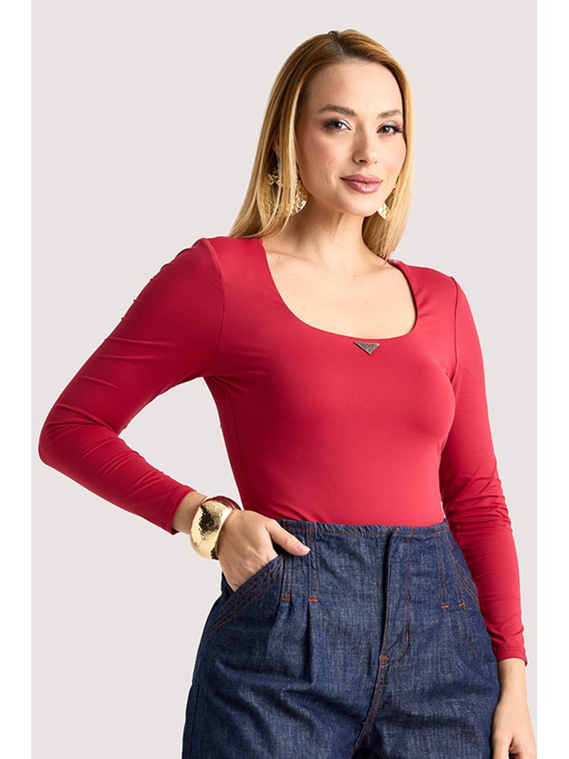 Blusa Body Com Manga Longa Preto G