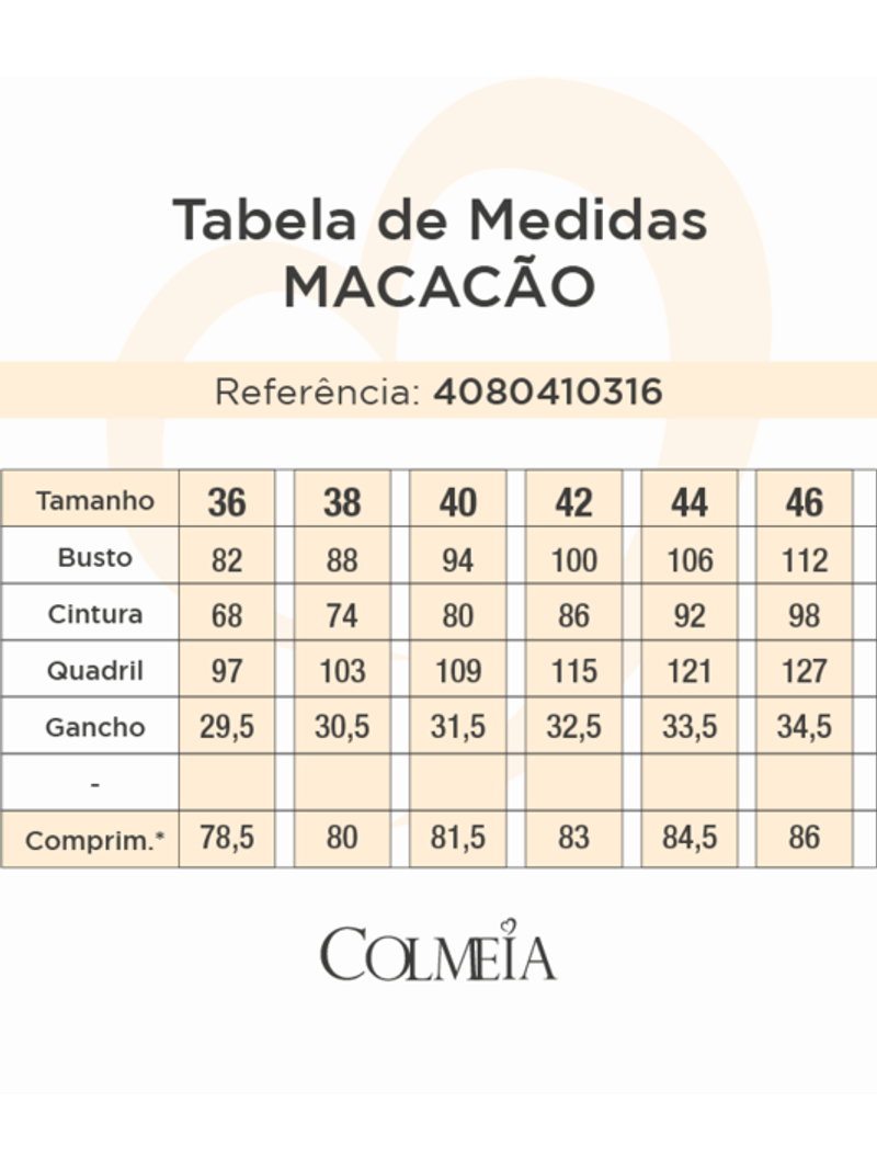 Macacao Curto Ombro Com Babado Natural 46