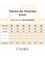 Conjunto De Saia Com Blusa Em Camadas Marinho 40