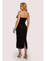 Conjunto De Cropped Com Laco E Saia Preto 44