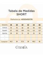 Short Curto Com Recortes Frontais Off White 36