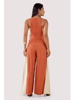 Macacao Regata Com Bloco De Cor Telha 40