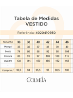 Vestido Plano Floral Com Manga Bufant Estampado / Natural 42