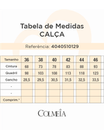 Calca Wide Leg Com Cos Diferenciado Azul 40