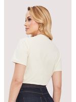 Blusa Tshirt Off Levo Comigo So O Que Floresce Bege P