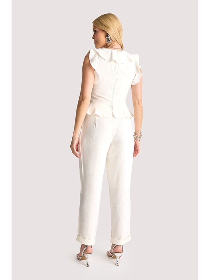 Calca Carrot Com Utilitarios Branco 36