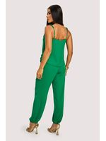Conjunto De Blusa Com Amarracao Com Calca Verde M
