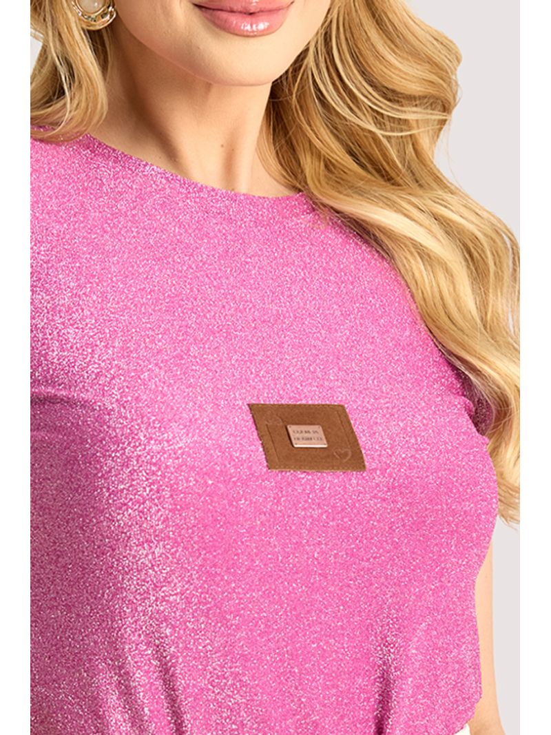 Blusa Tshirt Com Etiqueta Pink P