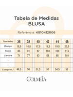 Blusa Semi Cropped Tecido Bordado Estruturada Off/bege 36