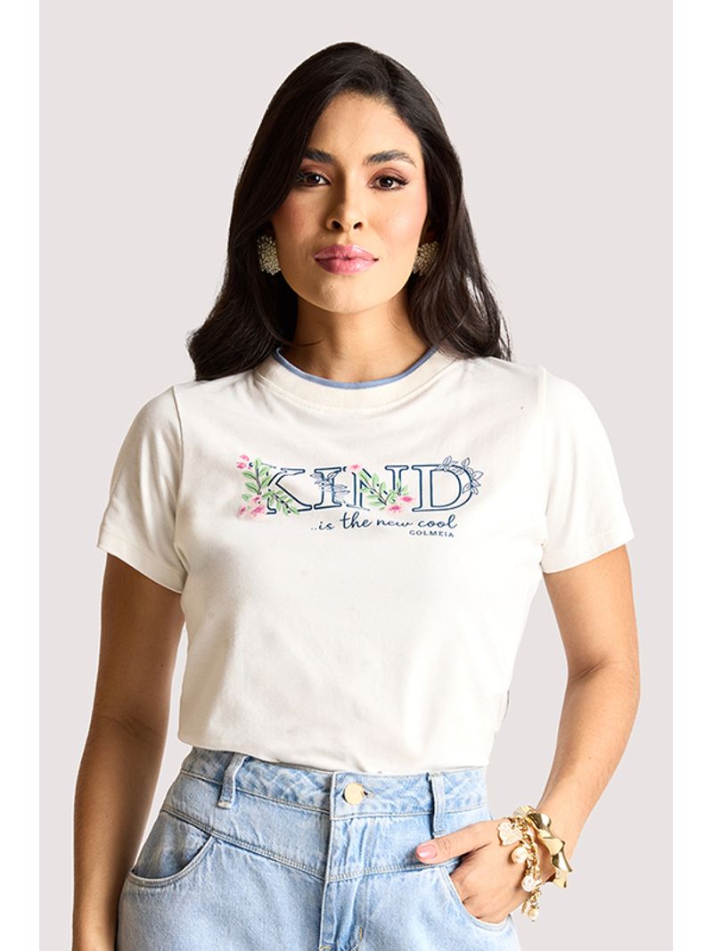 Blusa Tshirt Off Kind Off White M