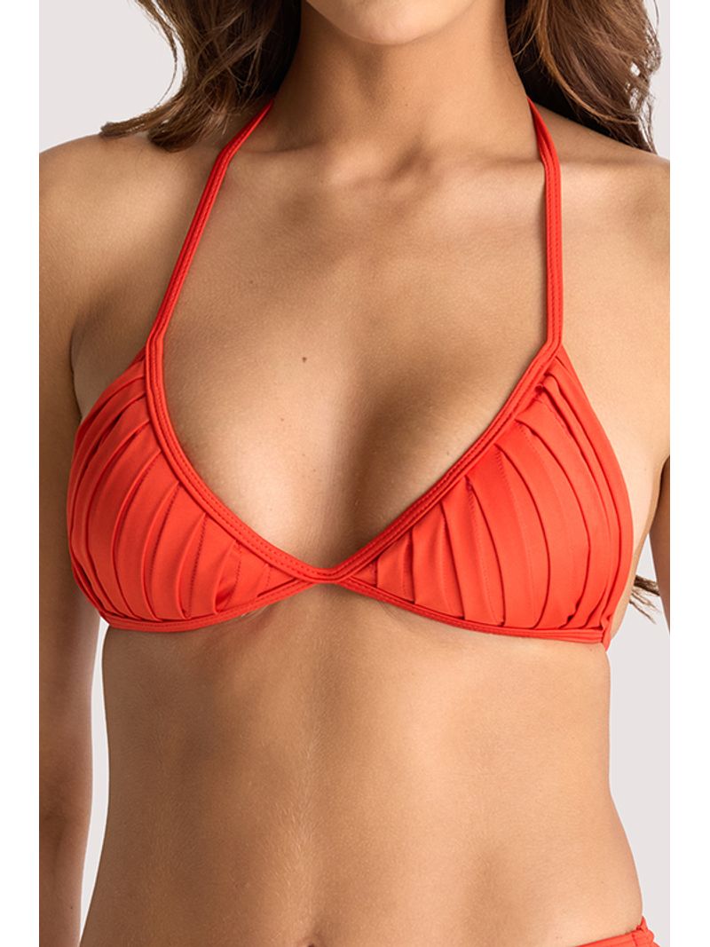 Beachwear Biquini Com Busto Trabalhado Laranja P