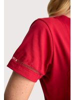 Blusa Com Silk Relevo Vermelho P