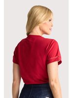 Blusa Com Silk Relevo Vermelho P