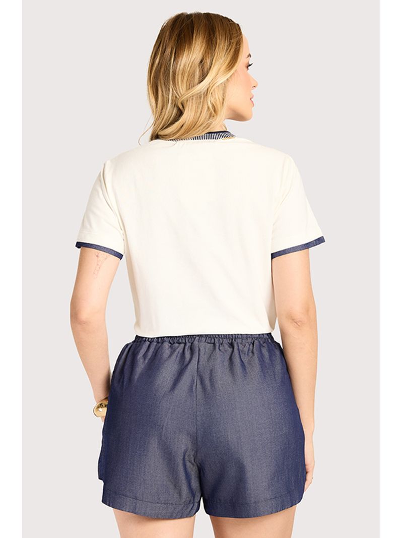 Conjunto De Tshirt E Short Boxer Off White 42