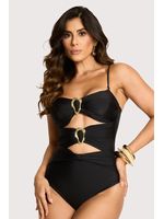 Beachwear Maio Com Detalhe Vazado Preto P
