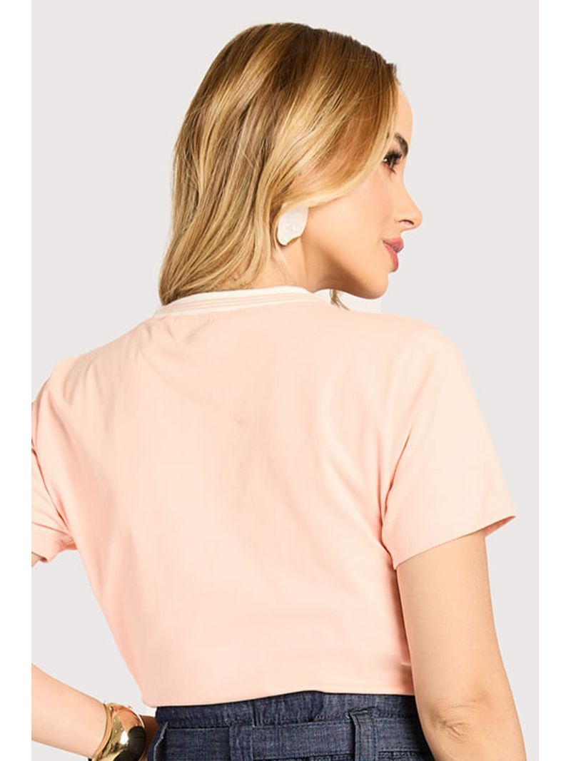 Blusa Tshirt  Floral Rosa M